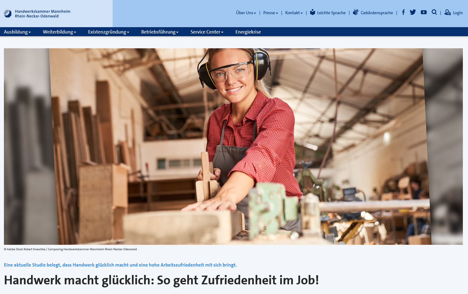 Blogbeitrag für Handwerkskammer Mannheim